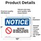 Signmission No Gum No Metal Cleats No Shelled Nuts Sign With Symbol, 10 in W x Rectangle, Vinyl Decal OS-2PACK-NS-D-710-L-14638 - alternate 2